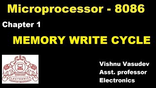 Memory Write Cycle in 8086