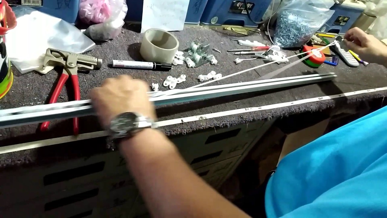 窗簾m 型軌道組裝方法 Youtube