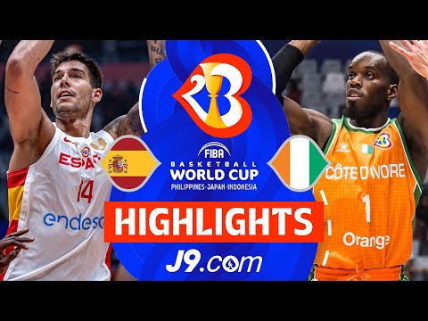 Spain 🇪🇸 vs Cote d'Ivoire 🇨🇮 | J9 Highlights | FIBA Basketball World Cup 2023