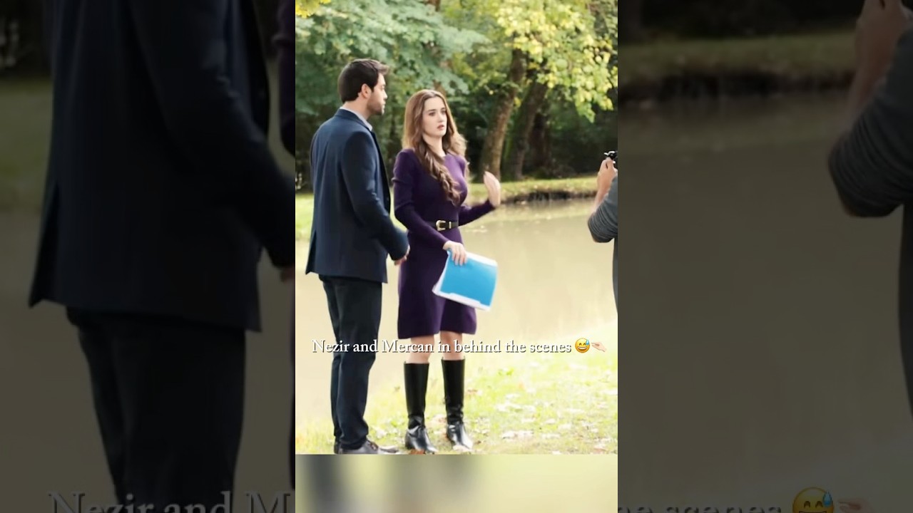 Nezir and Mercan in behind the scenes 😅🤏🏻 