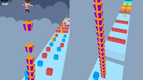 Cube Stacker Surfer3D-Run.All Levels Mobile Gameplay Walkthrough ios,Android  Game Alltrailer Mix.