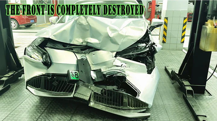 The almost scrapped GAC electric vehicle was repaired after an accident at the front - DayDayNews