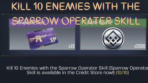 KILL 10 ENEMIES WITH THE SPARROW OPERATOR SKILL | SINGHSAHAB LIVE |COD MOBILE | CALL OF DUTY MOBILE