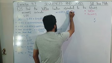 Class 11 Math | Exercise 4.7 Q5 (Part 1 & 2) Complete Solution | Infinite Geometric Series Explained