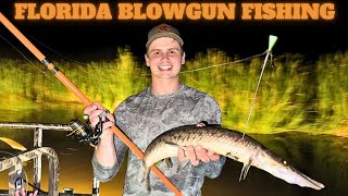 Blowgun Fishing Spotted Gar in FLORIDA | CATCH AND COOK!!!!