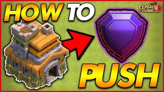 HOW TO TROPHY PUSH TO LEGEND LEAGUE AS A TH7 - Clash of Clans