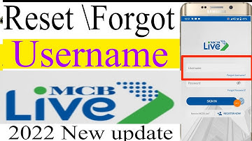 How to Reset Forgot username from MCB Live app||recover username MCB App