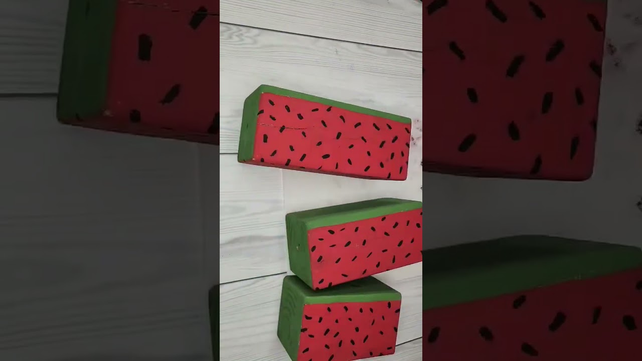 diy #woodscraft #summerdecor #summer #watermelon #fruitcraft 