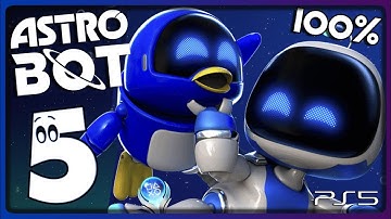 Astro Bot Walkthrough Part 5 - 100% (PS5) Trunk of Funk / Wormy Passage