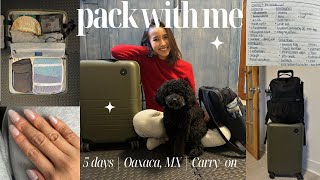 pack with me | destination wedding guest, oaxaca mexico, carry on only