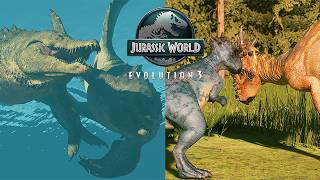 Dracorex and Liopleurodon Showcase (New Free Species) | Jurassic World Evolution 3