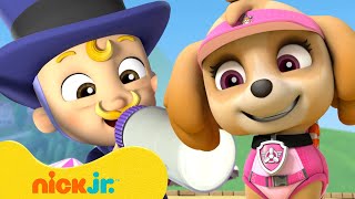 Paw Patrol Pups Take Care Of Baby Mayor Humdinger! W/ Skye & Chase 🍼 10 Minutes | Nick Jr.