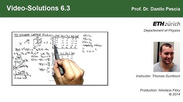 Group Theoretical Methods in Solid State Physics, Video-Solution 6.3