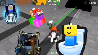 Roblox Toilet tower Defense : นี้มันหุ่นกระป๋องนิ!!