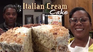 Italian Cream Cake | 🥥Coconut Pecan Cream Cheese Icing | Highly Requested Video | #EasyPeasy&Good