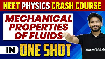 MECHANICAL PROPERTIES OF FLUIDS in 1 Shot : All Concepts, Tricks & PYQs | NEET Crash Course | UMMEED