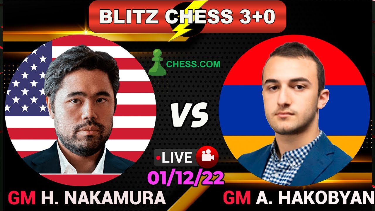 Magnus Carlsen vs GM Aram Hakobyan, Blitz Chess 3+0, ChessCom
