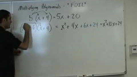 Algebra - FOIL Multiplying Binomials