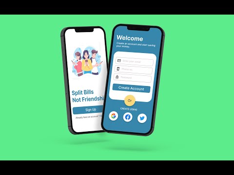 Designing an App to Split Bills with Friends in Figma - Speedart