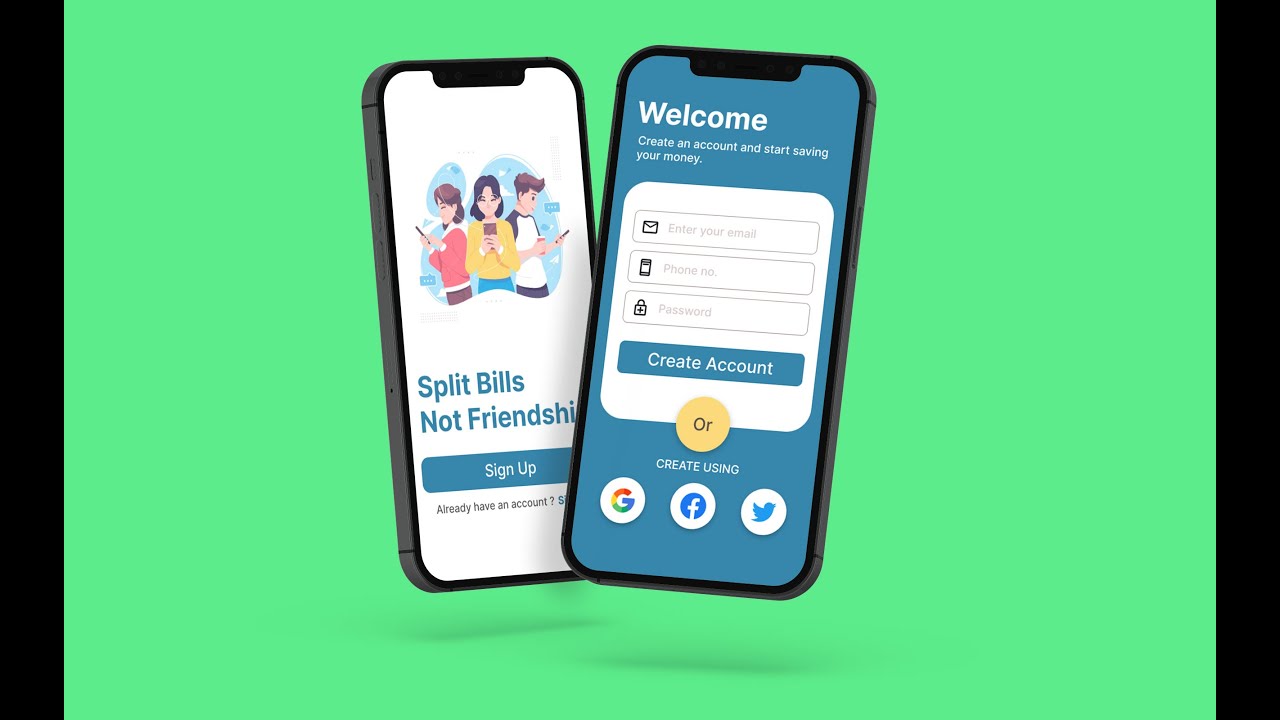 Designing an App to Split Bills with Friends in Figma - Speedart - YouTube
