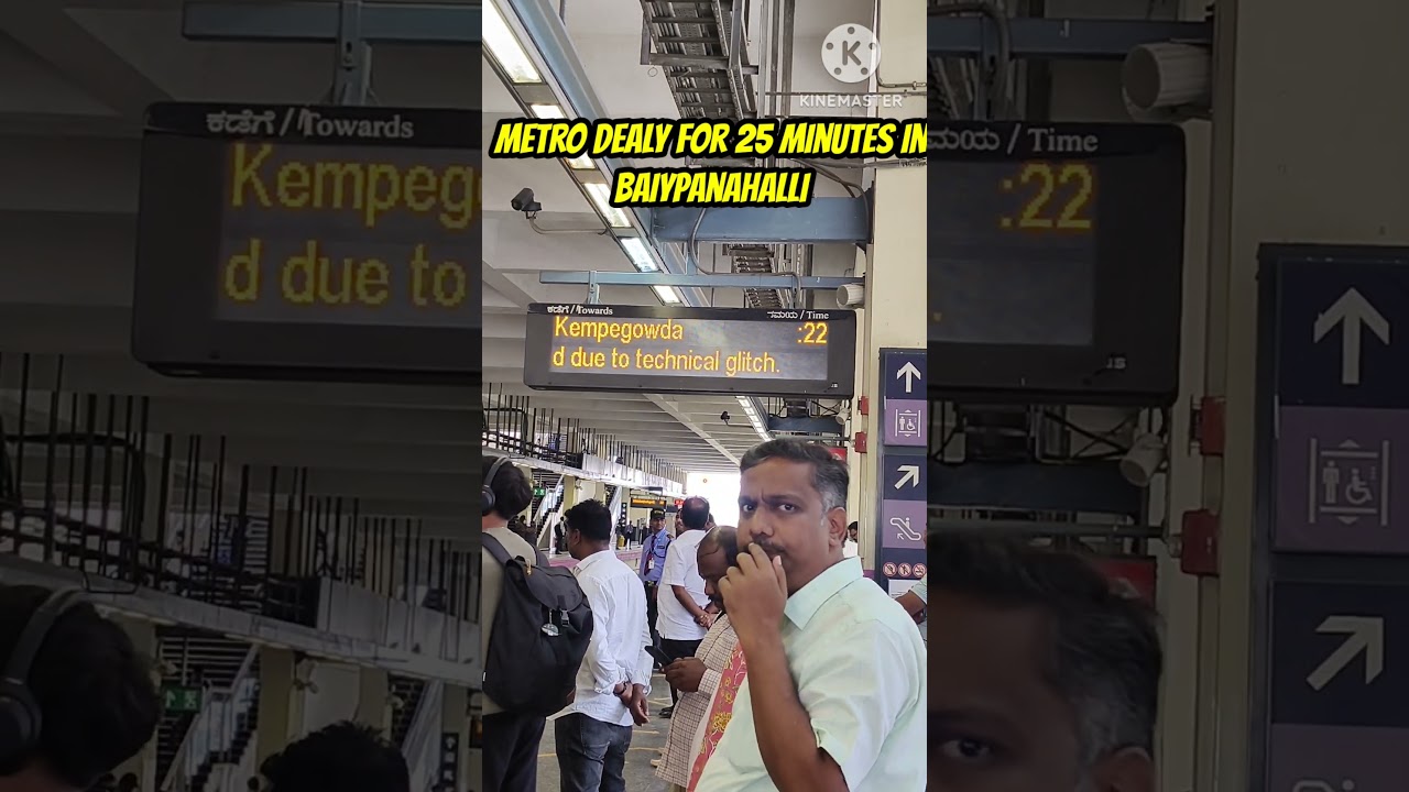 Bangalore metro Technical issues 30/10/2025