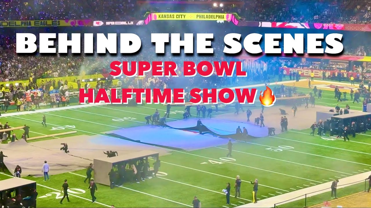 Super Bowl LIX Halftime Show Setup & Takedown 2025 - YouTube