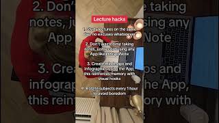 Lecture hacks that transformed the way I study #study #fyp #studyhacks #studyhub #studywithme