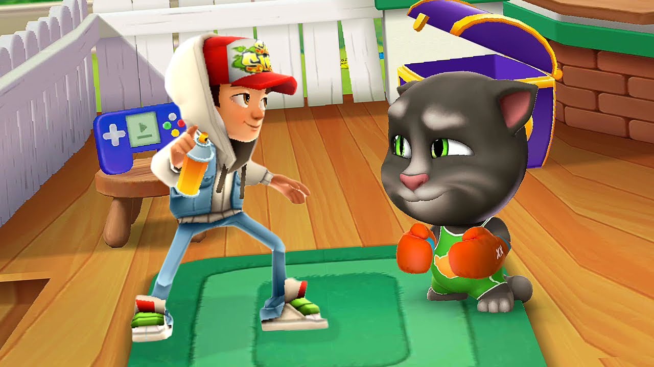 Subway Surfers Vs My Talking Tom 2 Android Gameplay - Youtube