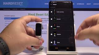 How to Add Widgets in SAMSUNG Galaxy Fit – Customize Apps screenshot 1