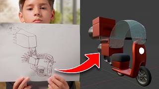 Paso sus Dibujos a 3D (Tiene 8 años...)