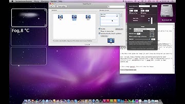 GeekTool, Weather forecast from Yahoo weather HD 1080p