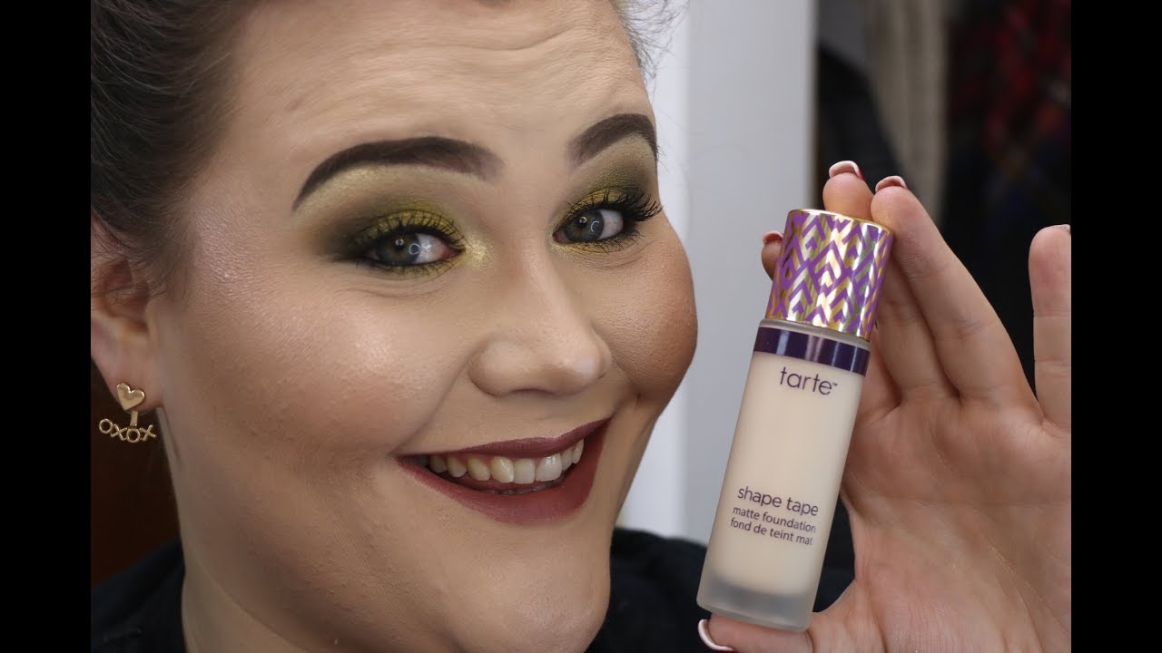 NEW! Tarte Shape Tape Foundation- Matte! All day wear test on oily skin ...