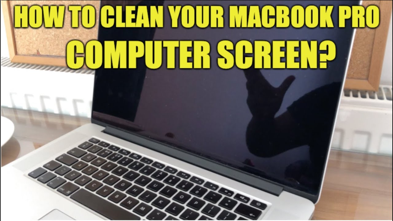 How to CLEAN Your Apple MacBook Pro Computer Screen Basic Tutorial