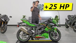 I FLASHED THE KAWASAKI ZX4RR ECU! (Big Results)