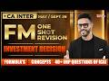CA Inter FM - Investment Decision | May/Sept '26 One-Shot Revision | CA Swapnil Patni | SPC