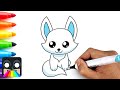 How To Draw a Cute Arctic Fox