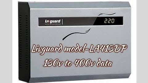 4 kva / stabilizer transformer winding data / LA413DP / Input range-130V to 400V / Mehta electric