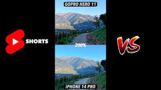 iPhone 14 Pro (Max) Action Mode vs GoPro Hero 11 Stabilization #shorts screenshot 5