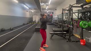 1 Arm Dumbbell Split Jerk