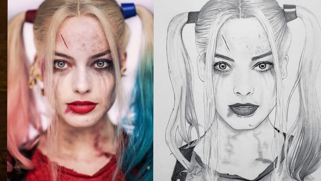 FANART Harley Quinn pencil drawing by ExtremeGun  rDCCinematic