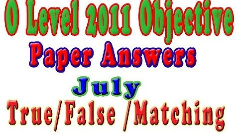 Doeacc O Level 2011 July Solve Question Paper In Hindi (Objection Type)