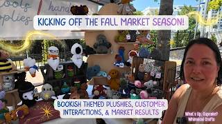 1st Fall 🍂 market of the year: Selling crochet plushies, stickers & more at the Charlotte Book Fair