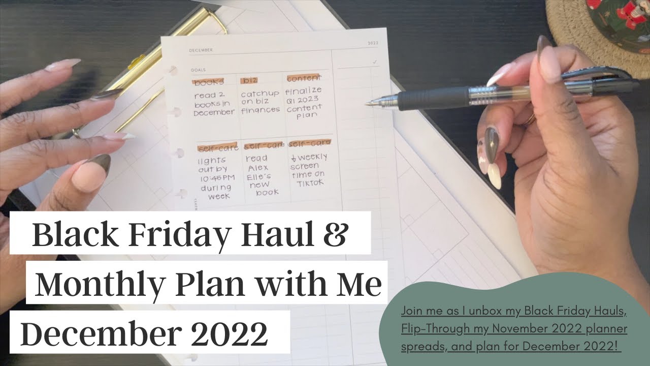 Black Friday Haul (Planner Edition) | November Planner Flip-Through | Monthly Plan with Me