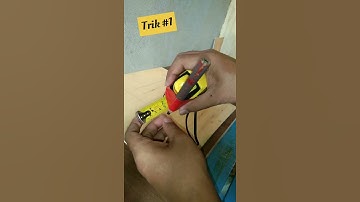 PART 1--MEASURING TAPE TRICK #shorts #woodworking #hack #tricks #diyprojects