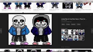 Dusttale sans pixel art maker