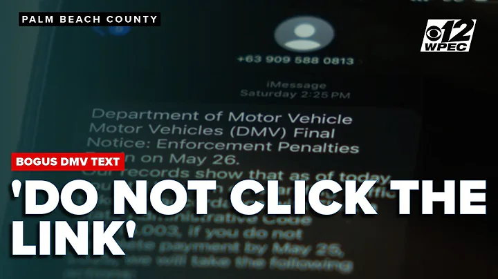 "Do not click the link"; Bogus DMV text phishing scam targets drivers