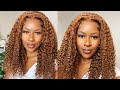 Beautiful Ginger Curls | Easy Closure Install Start to Finish!!! Beginner Friendly!!!|EayonHair