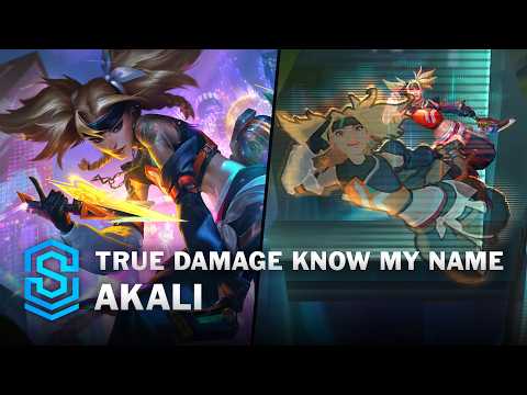 True Damage Know My Name Akali Skin Spotlight - Pre-Release - PBE Preview - League of Legends