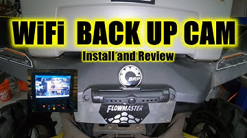 WiFi Back Up CAM Install and Review for SXS UTV with Tablet