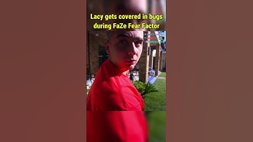 Lacy gets covered in bugs during the FaZe Fear Factor challenge #Lacy #fyp #foryoupage #viral